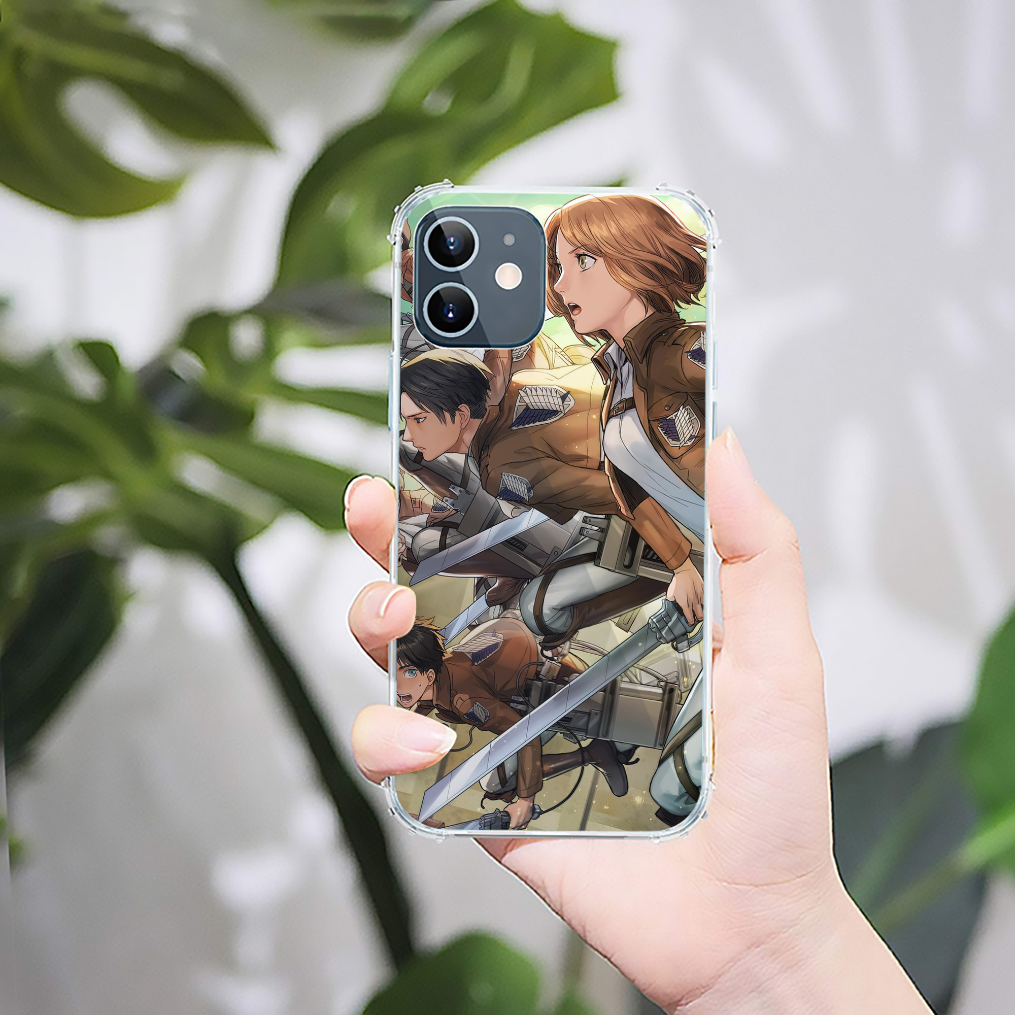 （画像用） 進撃の巨人 Attack on Titan 【iPhone 12シリーズ対応】透明スマホケース（クリアソフトケース）